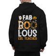 Faboolous ESL ESOL Teacher Spooky Teacher Halloween Costume For Men Women Men's Hoodie Back Print, Esl Teacher Gifts, trending gift