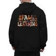 Fall In Love With Learning Autum Thanksgiving Teacher Kids Men's Hoodie Back Print, trending gift