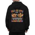 Fall In Love With Learning Autumn Fall Season Teacher Men's Hoodie Back Print, trending gift