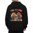 Fall In Love With Learning Shirt Autumn Thanksgiving Teacher Men's Hoodie Back Print, trending gift