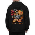 Lets Fall In Love With PE Teacher Thanksgiving Men's Hoodie Back Print, Pe Teacher Gifts, trending gift