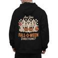 Are You Fall O Ween Directions Teacher Halloween Boo Ghost Men's Hoodie Back Print, trending gift