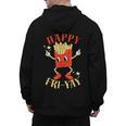Fun Teacher Happy Fri Yay French Fries Friday Lovers Men's Hoodie Back Print, trending gift