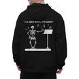 Funny Skeleton Music Teacher I'Ll Wait Until It's Quiet Men's Hoodie Back Print, trending gift