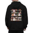Ghost Christmas Reading Book Lover Library Christmas Teacher Men's Hoodie Back Print, trending gift