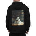 Ghost Library Halloween Book Reading Books Lover Teacher Men's Hoodie Back Print, trending gift Ghost Library Halloween Book Reading Books Lover Teacher Men's Hoodie Back Print, trending gift