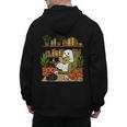 Ghost Library Reading Books Halloween Librarian Teacher Men's Hoodie Back Print, trending gift