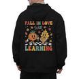 Groovy Fall In Love With Learning Autumn Pumpkin Teacher Men's Hoodie Back Print, Groovy Teacher Gifts, trending gift Groovy Fall In Love With Learning Autumn Pumpkin Teacher Men's Hoodie Back Print, Groovy Teacher Gifts, trending gift