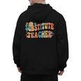 Groovy Substitute Teacher Retro Teacher Back To School Men's Hoodie Back Print, Groovy Teacher Gifts, trending gift Groovy Substitute Teacher Retro Teacher Back To School Men's Hoodie Back Print, Groovy Teacher Gifts, trending gift