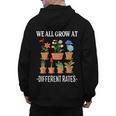We All Grow At Different Rates Back To School Teacher Men's Hoodie Back Print, trending gift