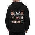Halloween Library Ghost Books Teacher Spooky Trick Or Teach Men's Hoodie Back Print, trending gift