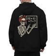 Halloween Math Teacher Skeleton Six Seven Meme Brainrot Men's Hoodie Back Print, trending gift Halloween Math Teacher Skeleton Six Seven Meme Brainrot Men's Hoodie Back Print, trending gift