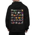 Halloween Nursery Teacher Shirt Halloween Alphabet Men's Hoodie Back Print, trending gift