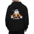 Halloween PE Teacher Ghosts Pumpkins Sports Lover Men's Hoodie Back Print, Pe Teacher Gifts, trending gift Halloween PE Teacher Ghosts Pumpkins Sports Lover Men's Hoodie Back Print, Pe Teacher Gifts, trending gift