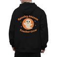 Halloween Teacher Crew Spooky Season Retro Ghost Men's Hoodie Back Print, trending gift
