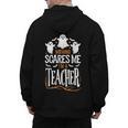 Halloween Teacher Nothing Scares Me Women Men Teachers Men's Hoodie Back Print, trending gift