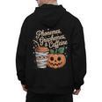 Halloween Teacher Phonemes Graphemes Caffeine Coffee Lover Men's Hoodie Back Print, trending gift