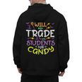 Halloween Teacher Will Trade Students For Candy Women Men Men's Hoodie Back Print, trending gift