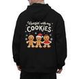 Hangin With My Cookies Gingerbread Christmas Teacher Men's Hoodie Back Print, trending gift