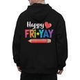 Happy Fri-Yay Friday Lovers Fun Teacher Life Weekend Men's Hoodie Back Print, trending gift