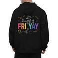 Happy Fri Yay Teacher Friday For Men Women Men's Hoodie Back Print, trending gift