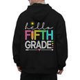 Hello Fifth Grade Teacher Student 5th Grade Back To School Men's Hoodie Back Print, trending gift