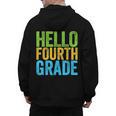 Hello Fourth Grade Shirt 4th Grade Boy Girl Student Teacher Men's Hoodie Back Print, 4th Grade Teacher Gifts, trending gift