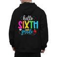 Hello Sixth Grade Cute Back To School 6th Grade Teacher Kids Men's Hoodie Back Print, trending gift