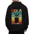 Hola Estudiantes Spanish Teacher Back To School 2025 Men's Hoodie Back Print, trending gift Hola Estudiantes Spanish Teacher Back To School 2025 Men's Hoodie Back Print, trending gift