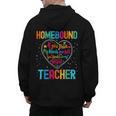 Homebound Teacher Appreciation Week Back To School Heart Men's Hoodie Back Print, trending gift