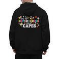 Hot All Superheroes Wear Capes Cute Teacher End Of School Men's Hoodie Back Print, trending gift