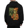 HUGvyn Halloween Skeleton Six Seven 67 Meme PEMDAS Teacher Men's Hoodie Back Print, trending gift