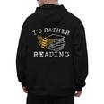 I'd Rather Bee Reading Teacher Librarian Book Lover Men's Hoodie Back Print, trending gift