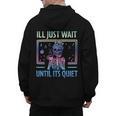 I'Ll Just Wait Until It's Quiet Skeleton Messy Bun Teacher Men's Hoodie Back Print, trending gift I'Ll Just Wait Until It's Quiet Skeleton Messy Bun Teacher Men's Hoodie Back Print, trending gift
