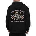 I'Ll Just Wait Until It's Quiet Skeleton Teacher Men's Hoodie Back Print, trending gift