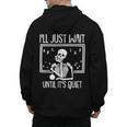 Ill Just Wait Until Its Quiet Teacher Lazy Halloween Costume Men's Hoodie Back Print, trending gift