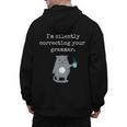 I'm Silently Correcting Your Grammar Sarcastic Teacher For Men Women Kids Men's Hoodie Back Print, trending gift