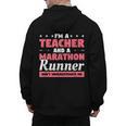 I'm A Teacher And A Marathon Runner Don't Underestimate Me Men Women Men's Hoodie Back Print, trending gift