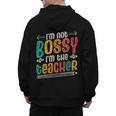 I´m Not Bossy I´m The Teacher Graduation Men Women Men's Hoodie Back Print, trending gift