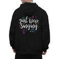 Just Keep Singing Singer Music Teacher Motivational Men's Hoodie Back Print, trending gift Just Keep Singing Singer Music Teacher Motivational Men's Hoodie Back Print, trending gift