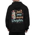 Just One More Chapter Book Reading Floral Teacher Book Lover Men's Hoodie Back Print, trending gift Just One More Chapter Book Reading Floral Teacher Book Lover Men's Hoodie Back Print, trending gift