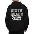 Kids Teacher Sixth Grade Retro Back To School Team 6th Grade Men's Hoodie Back Print, trending gift