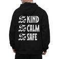 Be Kind Be Calm Be Safe Awareness For Teachers For Men Women Kids Men's Hoodie Back Print, trending gift Be Kind Be Calm Be Safe Awareness For Teachers For Men Women Kids Men's Hoodie Back Print, trending gift