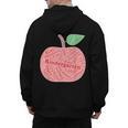 Kindergarten Apple Word Art For Teachers & Students Men's Hoodie Back Print, trending gift