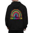 Kindergarten Rainbow Girls Boys Teacher First Day Of School Men's Hoodie Back Print, trending gift