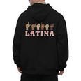 Latina ASL American Sign Language Latina Power ASL Teacher Men's Hoodie Back Print, trending gift Latina ASL American Sign Language Latina Power ASL Teacher Men's Hoodie Back Print, trending gift