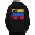 Leer Es Poder Colombian Spanish Teacher Maestra Colombia Men's Hoodie Back Print, trending gift Leer Es Poder Colombian Spanish Teacher Maestra Colombia Men's Hoodie Back Print, trending gift