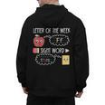 Letter Of The Week Ff Sight Word Teacher Squad Men's Hoodie Back Print, trending gift