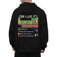 Can I Lick It Periodic Table Chart Science Teacher Cool Meme Men's Hoodie Back Print, Science Teacher Gifts, trending gift