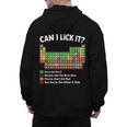 Can I Lick It Periodic Table Shirt Science Chemistry Teacher Men's Hoodie Back Print, Science Teacher Gifts, trending gift